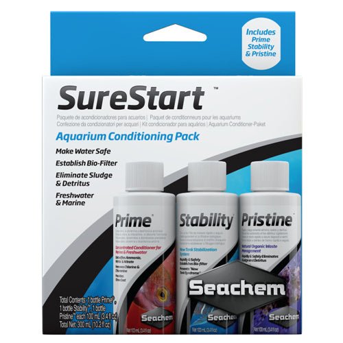 Seachem, Seachem Laboratories SureStart Aquarium Conditioning Pack, 1 Each/3 Pack