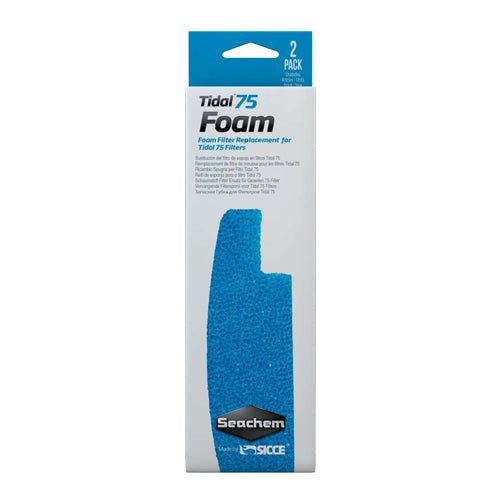 Seachem, Seachem Laboratories Tidal Foam Sponge, For Tidal 75 Filters, Blue, 1 Each/2 Pack