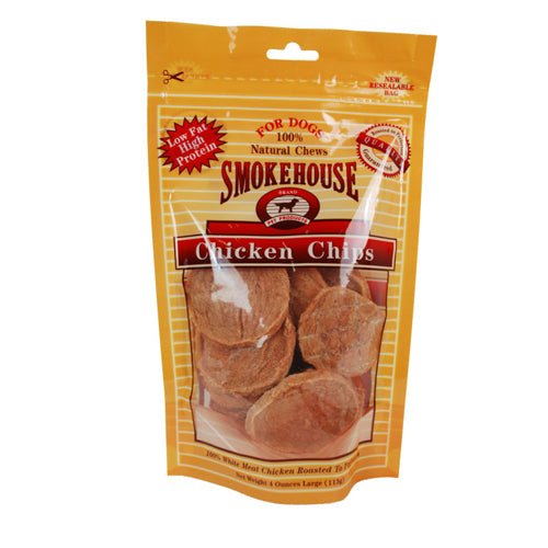 Smokehouse, Smokehouse Chicken Chips Dog Treat, 1 Each/LG, 4 Oz