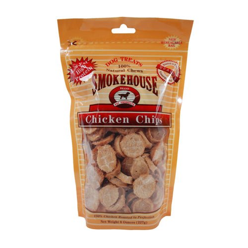 Smokehouse, Smokehouse Chicken Chips Dog Treat, 1 Each/SM, 8 Oz