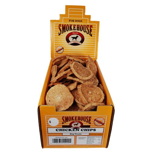 Smokehouse, Smokehouse Chicken Chips Dog Treat, 100Each/LG, 100 Count (Count of 100)