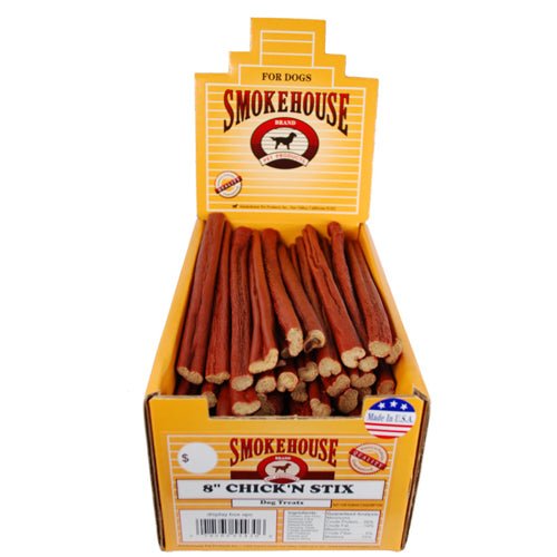 Smokehouse, Smokehouse Chicken Stix Dog Treats, 60Each/8 in, 60 Count (Count of 60)