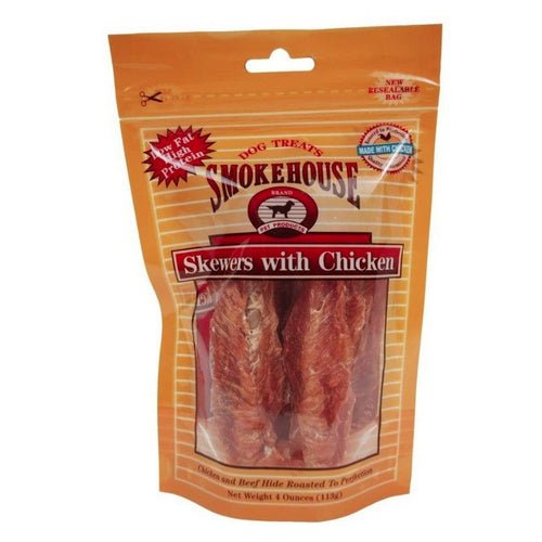 Smokehouse, Smokehouse Skewers with Chicken Natural Dog Treat, 4 oz