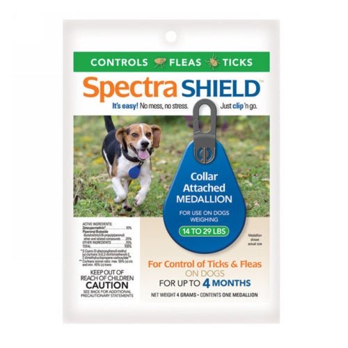 Spectra, Spectra SHIELD Flea and Tick Medallion for Dogs, 1 Each