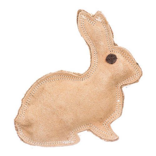 Dura-Fused Leather Rabbit Dog Toy 8″ Long x 7.5″ High by Spot