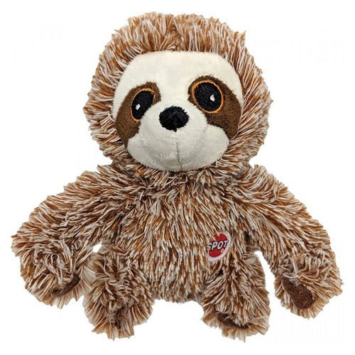 Spot Fun Sloth Plush Dog Toy Assorted Colors 7″ 1 count by Spot