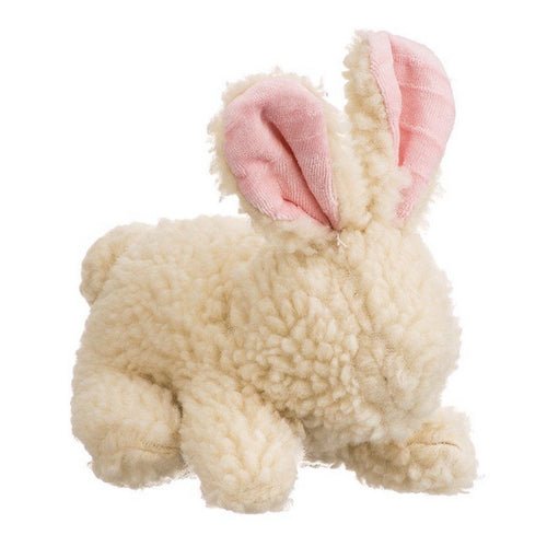 Vermont Style Fleecy Rabbit Shaped Dog Toy 9″ Long by Spot