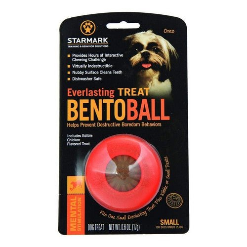 Starmark, Bento Ball Dog Toy Orange, 1 Count / Small