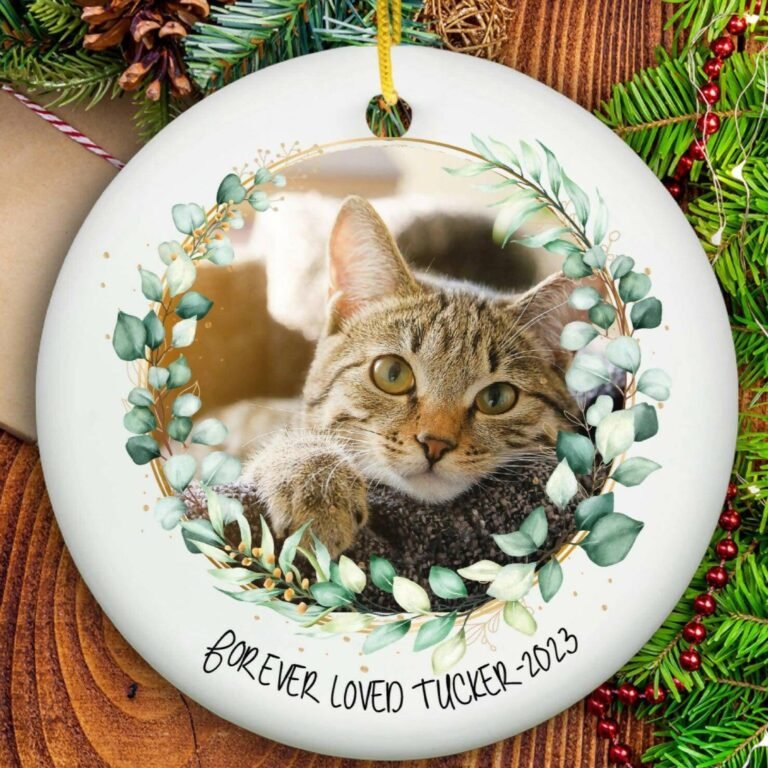 Cat Memorial Christmas Ornament – Ceramic