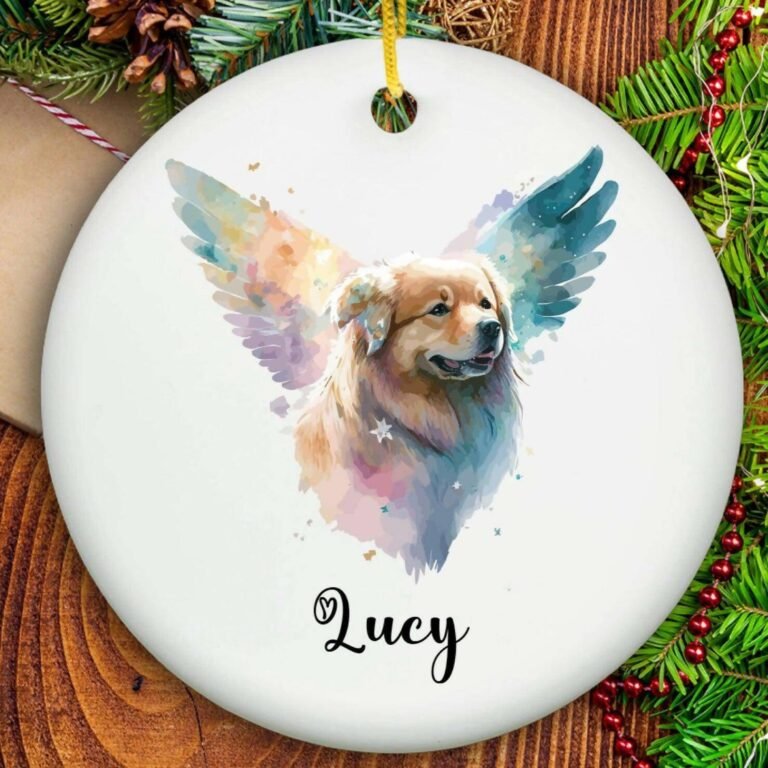 Dog Loss Ornament – Ceramic