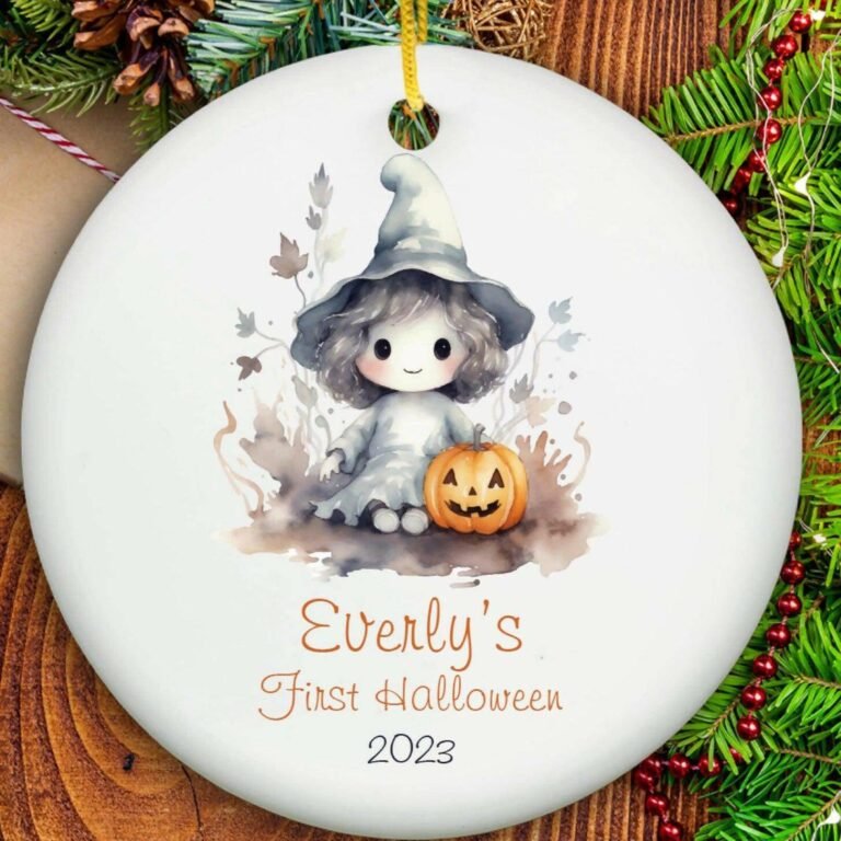 First Halloween Christmas Ornament – Ceramic