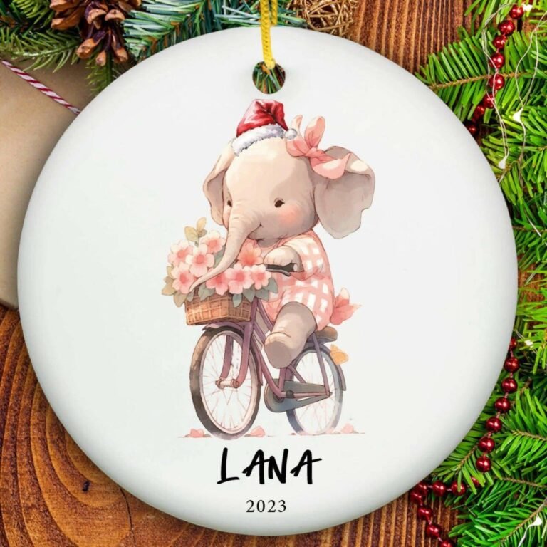 Girls Christmas Ornament – Ceramic