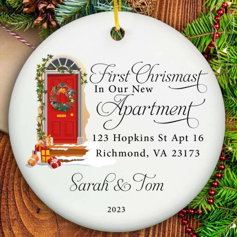 Our First Apartment Ornament Personalized – Ceramic