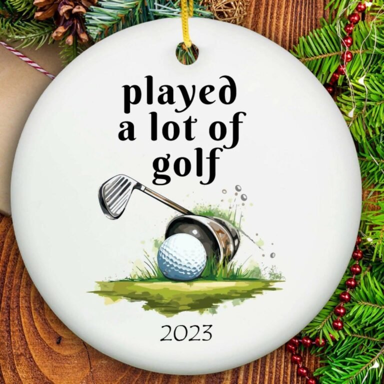 Played a lot of Golf Ornament – Ceramic