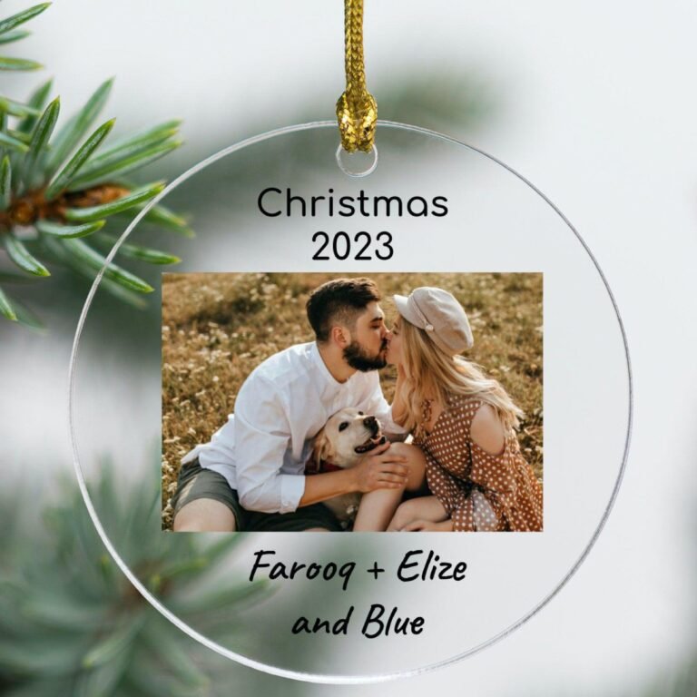 Custom Photo Ornament – Acrylic