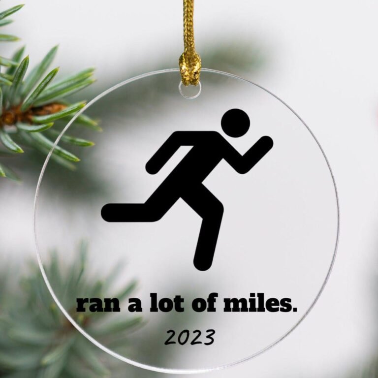 Custom Running Ornament – Acrylic