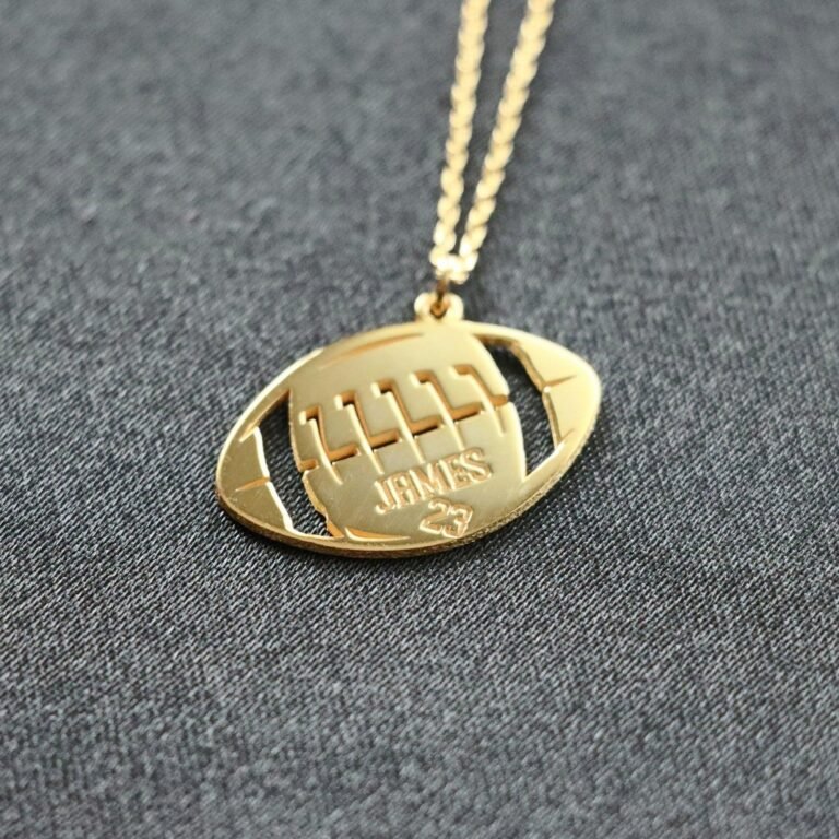 Football Necklace, Football Team Gifts, Football Senior Night Gifts, Personalized