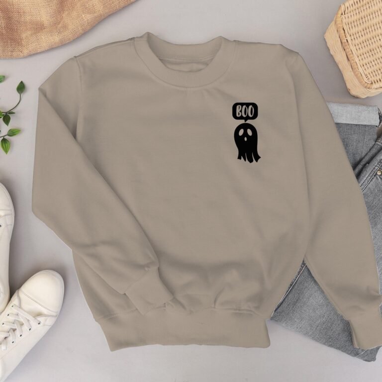 Halloween Hoodie Sweatshirt, Boo Sweatshirt, Ghost Boo Hoodie, Halloween Ghost Hoodie