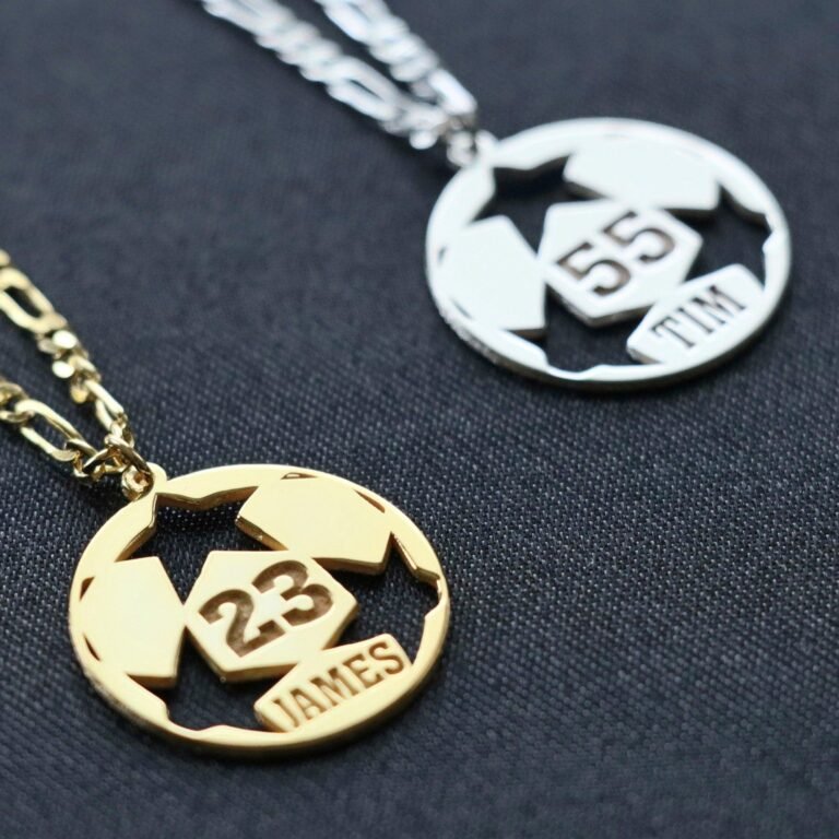 Soccer Necklace, Personalized Soccer Necklace, Soccer Lover Gift, Soccer Player Christmas