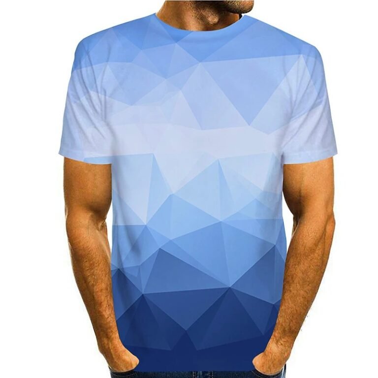 Tee T Shirt 3d Graphic Prints Geometry Short Sleeve Daily Tops Casual Designer Big And