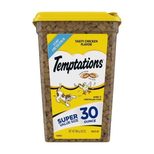 Temptations, Classics Crunchy And Soft Adult Cat Treats Tasty Chicken, 30 Oz
