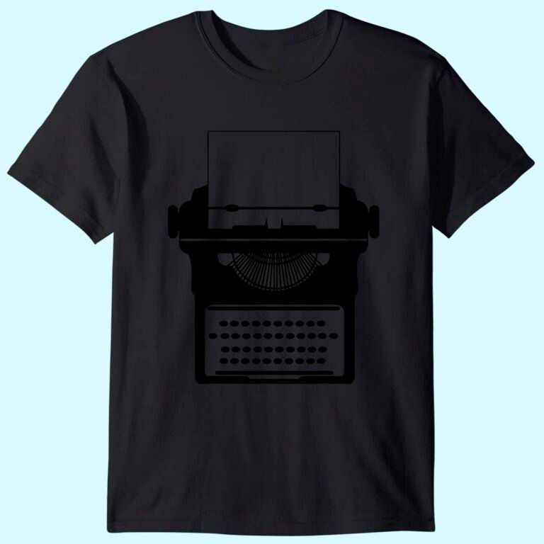 Typewriter T-shirt Cool Funny T-shirt