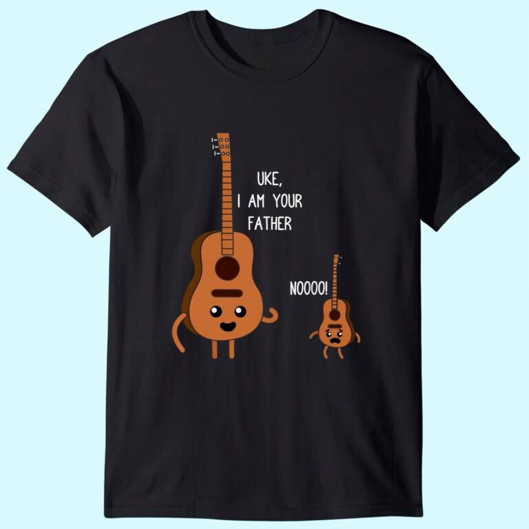 Uke I Am Your Father Funny Ukulele Banjo Guitar Player Gift T-shirt