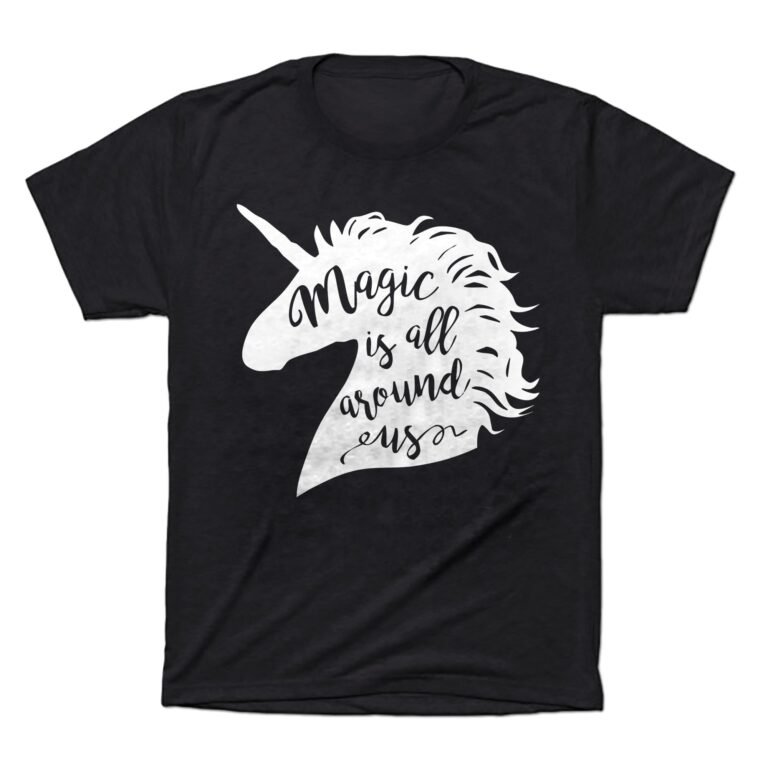 Unicorn Unisex T-shirt Magic Is All Around Us