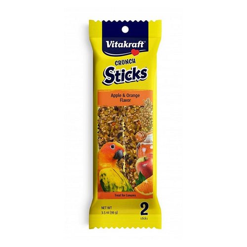 Vitakraft, Crunch Sticks Apple & Orange Conure Treats, 2 Pack