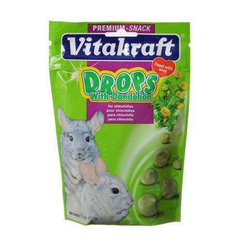 Vitakraft, Drops with Dandelion for Chinchillas, 5.3 oz