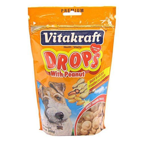 Vitakraft, Drops with Peanut Dog Treats, 8.8 oz