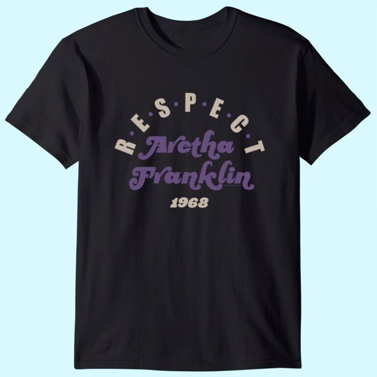 Womens Aretha Franklin Respect 1968 T-shirt