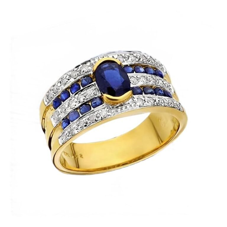 10K Gold Round Cut Cubic Zirconia Personalized Engraving Ring for Men