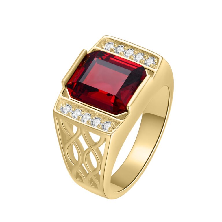 10K Gold Zircon Signet Ring