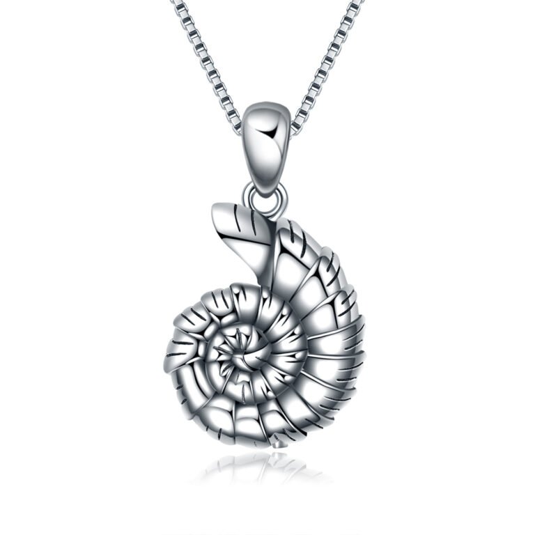 Sterling Silver Conch Urn Necklace for Ashes