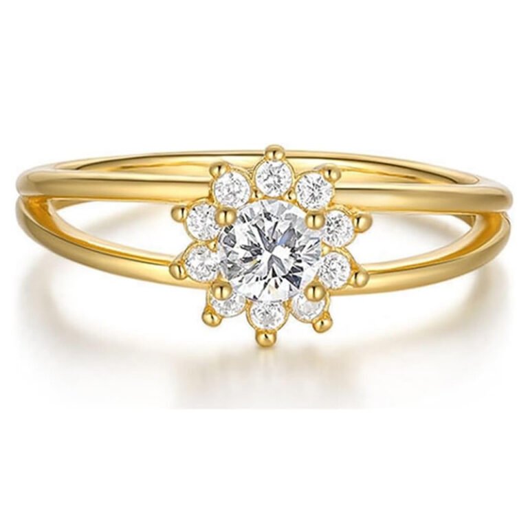Sterling Silver Moissanite Wildflowers Ring